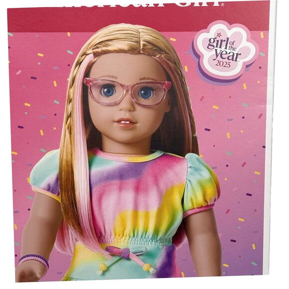 American Girl Of Year Summer Doll In Meet Outfit Eyeglasses Shoes Journal Box - Picture 4 of 16